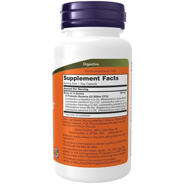 Now  Foods - Probiotico 10 Cepa 25 Billones *100 Caps 2