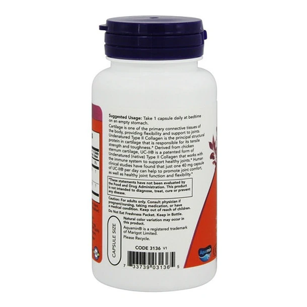 Now Foods- Uc Ii  Salud De Las Articulaciones (120 Cáps) 3