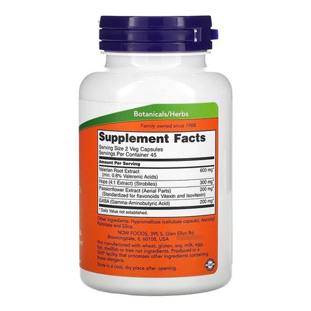 Now Foods - Sleep,  Hierbas Botanicas, Promueve El Sueño 90c 2