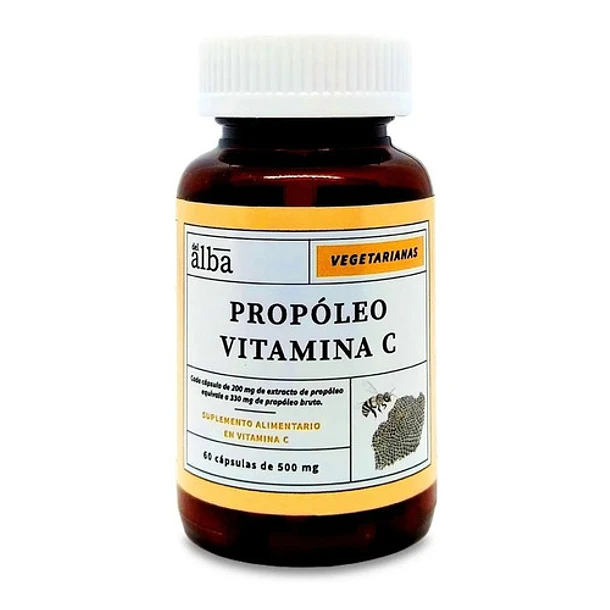 Del Alba - Propóleo Vitamina C 500 Mg  60 Caps 1