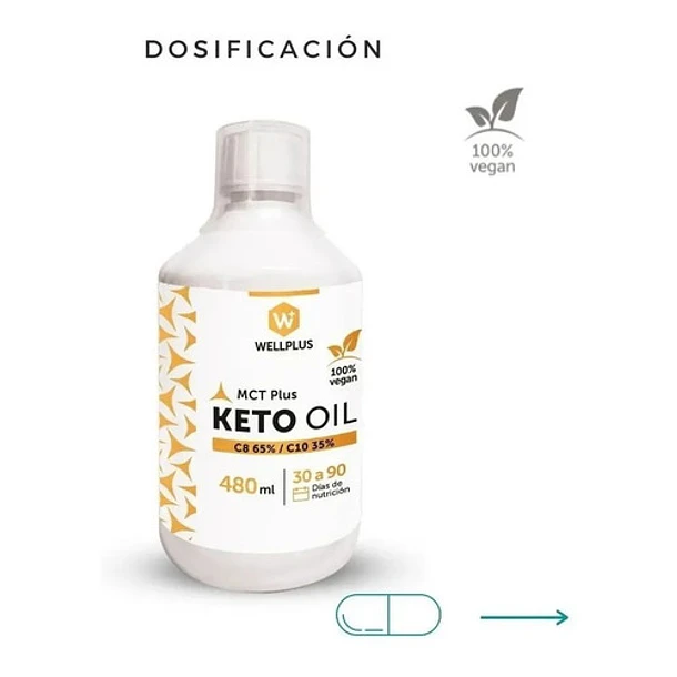 Wellplus - Keto Oil  Mct Plus 480 Ml  6