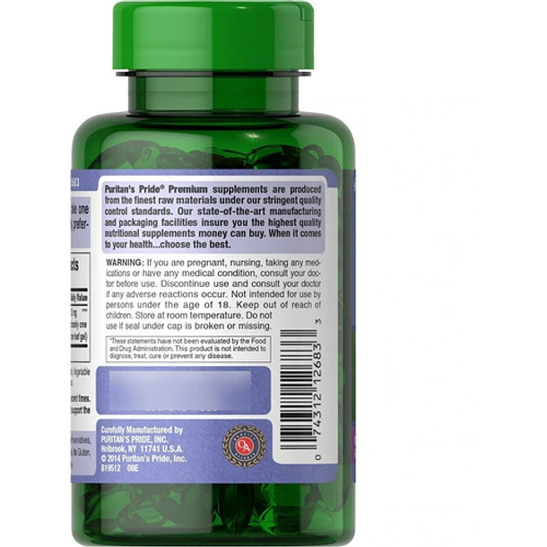 Puritan´s Pride - Aloe Vera 25mg 100 Softgels 3