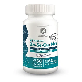 Wellplus Zn*se*cu*mn (zinc Selenio Cobre Manganeso) 60 Caps
