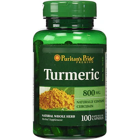 Puritan's Pride - Cúrcuma (Turmeric) 100 Capsulas, 800mg