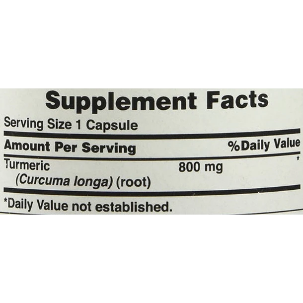Puritan's Pride - Cúrcuma (Turmeric) 100 Capsulas, 800mg 4