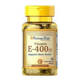 Puritan's Pride - Vitamina E 400iu 180mg 50 Softgels