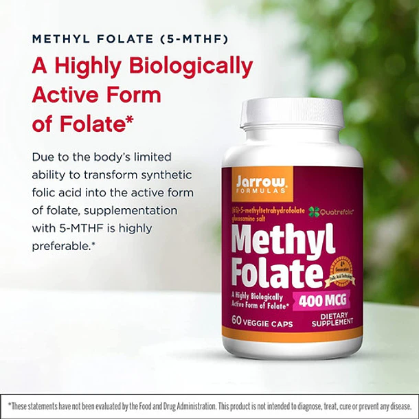 Jarrow - Metil Folate 400 Mg Formulas 60 Capsulas 4