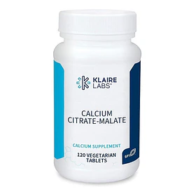 Calcio Citrato - Malate 120 Tabletas - Klaire Labs