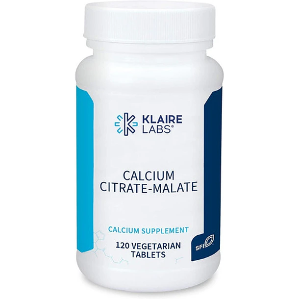 Calcio Citrato - Malate 120 Tabletas - Klaire Labs 4