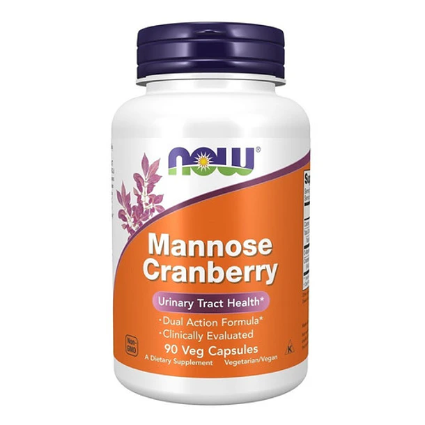 Now Foods - Mannose Cranberry  (90 Cápsulas) 1