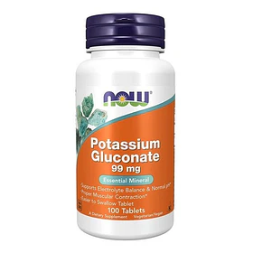 Now Foods - Gluconato De Potasio 99mg 100 Tabletas