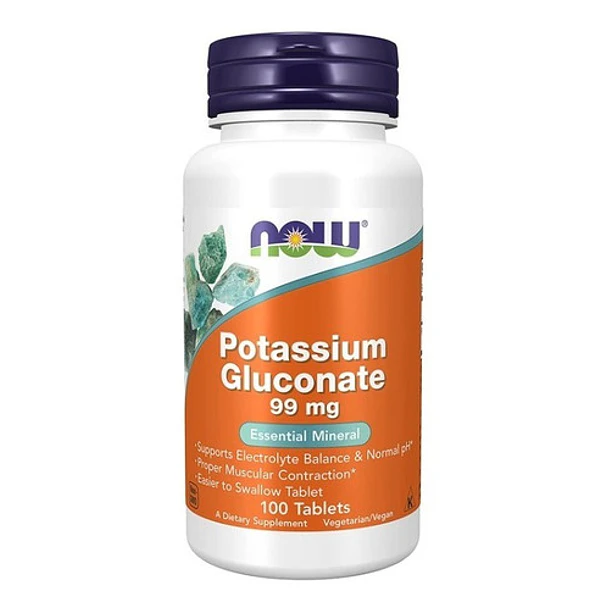 Now Foods - Gluconato De Potasio 99mg 100 Tabletas 1