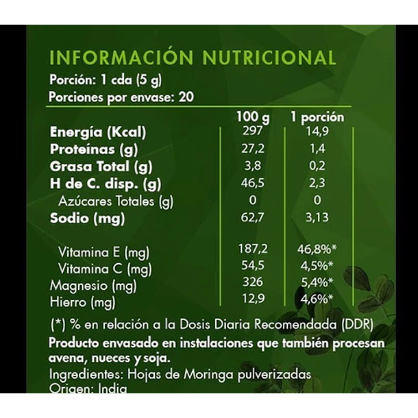 Brota- Moringa En Polvo Brota 100gramos 2