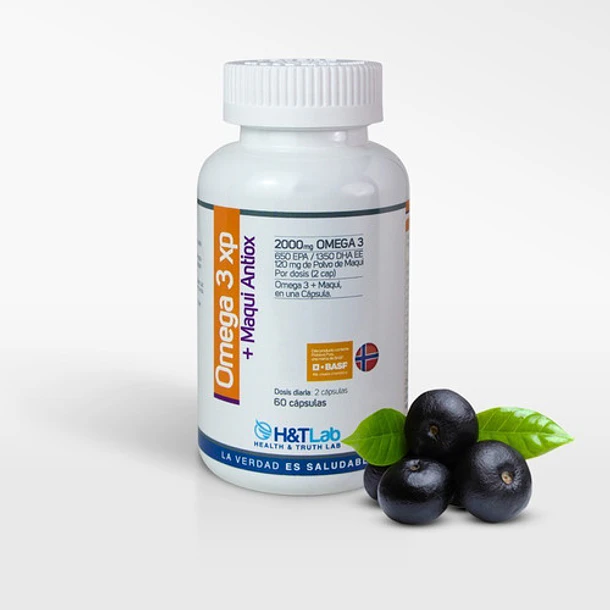 H&tlab - Omega 3 + Maqui Antiox 2000 Mg De Epa/dha 60 Caps 1