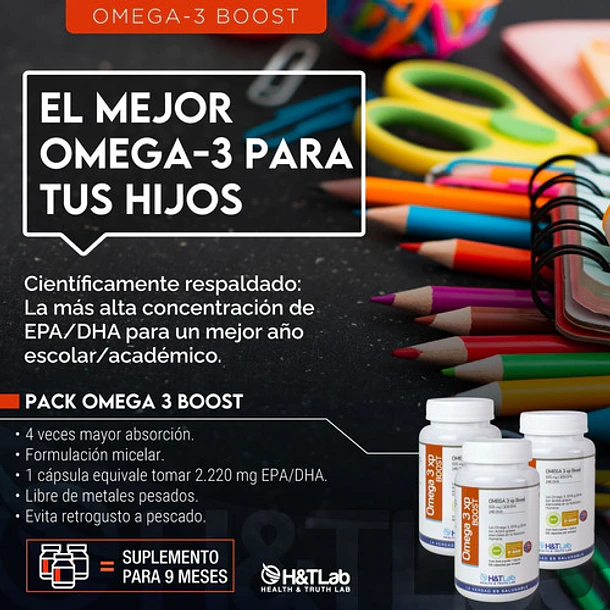 H&tlab - Omega 3 + Maqui Antiox 2000 Mg De Epa/dha 60 Caps 8
