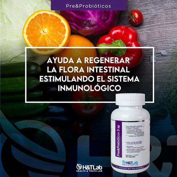 H&tlab - Pre & Probióticos 3 Xp (30 Caps) 5