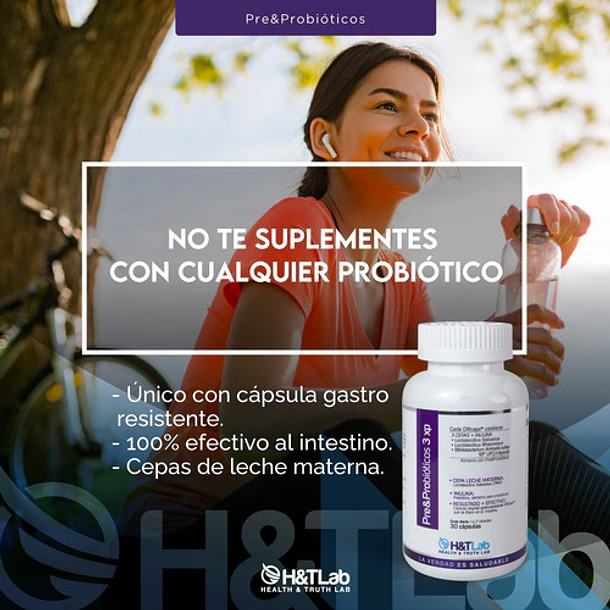 H&tlab - Pre & Probióticos 3 Xp (30 Caps) 6