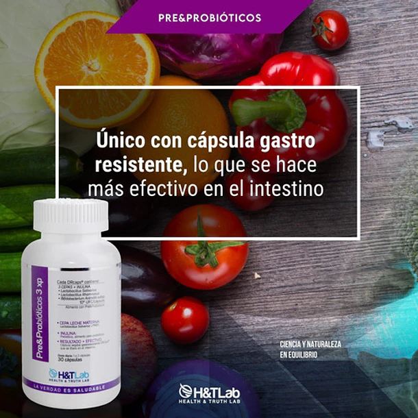 H&tlab - Pre & Probióticos 3 Xp (30 Caps) 7