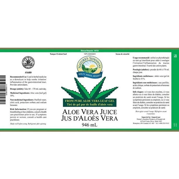 Nature's Sunshine - Aloe Vera 946 Ml 3