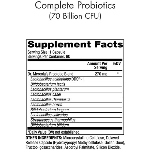 Dr. Mercola - Probióticos Complete 90 Cápsulas (3 Meses)  3