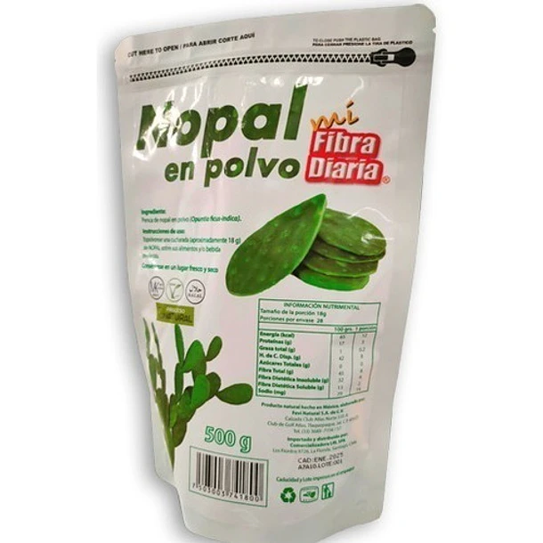 Nopalissimo - Nopal 100 % Puro En Polvo 500 Grs. 1