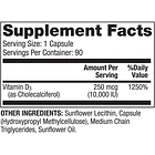 Dr. Mercola, Vitamina D3 Liposomal, 5000 Ui, 90 Cápsulas 3