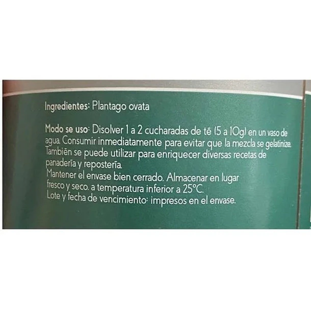 Drasanvi -psyllium Orgánico  Keto Sin Gluten - Fibra Soluble 4