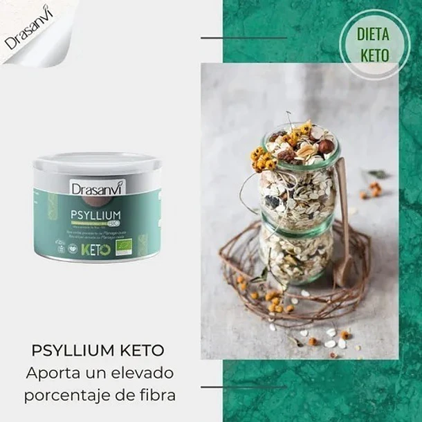 Drasanvi -psyllium Orgánico  Keto Sin Gluten - Fibra Soluble 5
