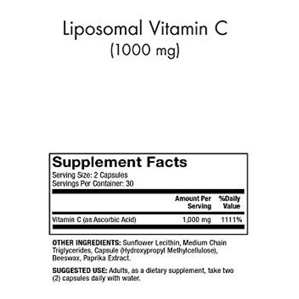  Dr. Mercola, Vitamina C Liposomal, 1000mg, 60 Cápsulas N/a 6
