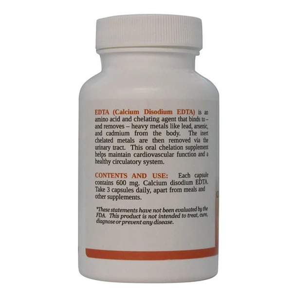 Edta Calcium Disodium Chelation Formula 600 Mg. - 100 Caps 3