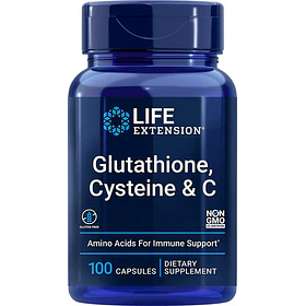 Life Extension - Glutatión, Cisteína + C  (100 Caps )