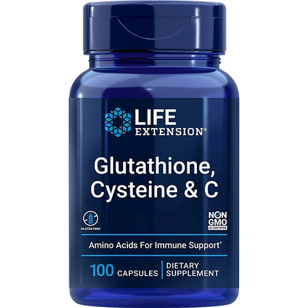 Life Extension - Glutatión, Cisteína + C  (100 Caps ) 1