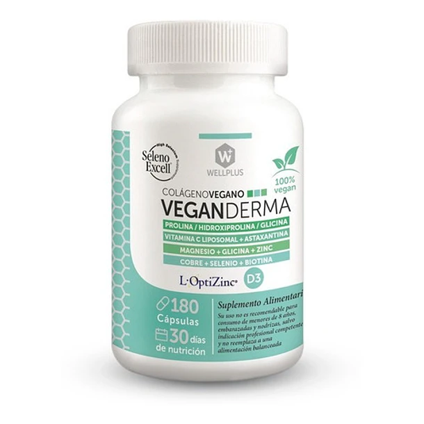 Wellplus - Vegan Derma Colágeno Vegano 180 Caps 1
