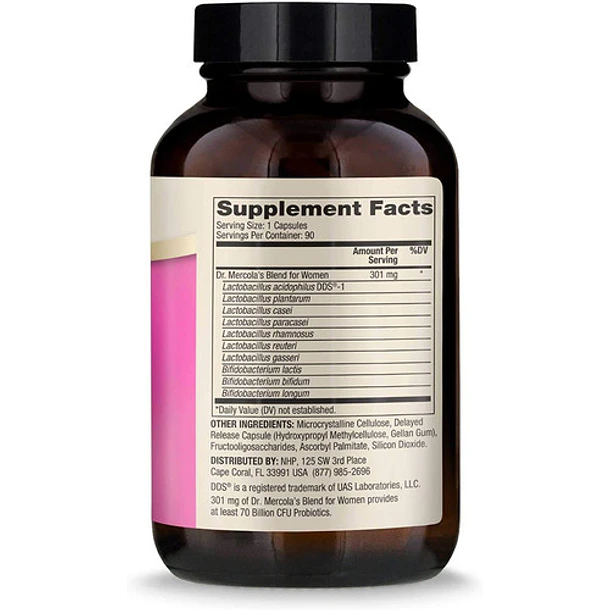 Dr. Mercola - Probióticos Complete Women 90 Caps (3 Meses) 2