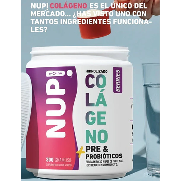 Nup! - Colágeno Hidrolizado+pre & Probióticos- 300 Grs 7