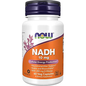 Now Foods, Nadh 10 Mg, 60 Cápsulas Vegetales