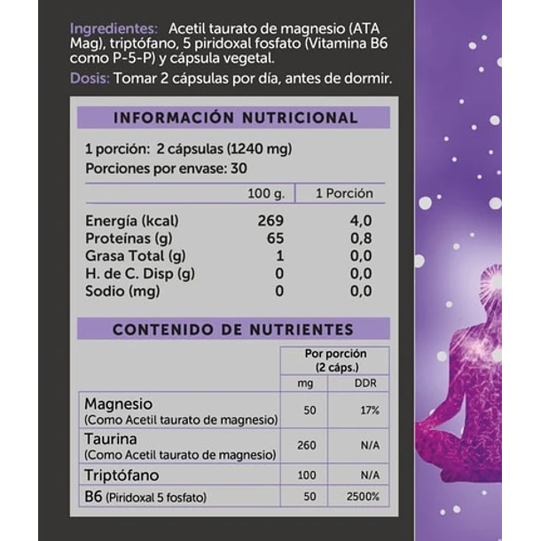 Suplemento En Capsulas Neurocalm Wellplus 60 Capsulas 3