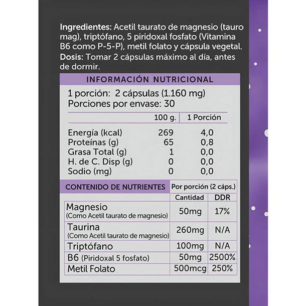 Suplemento En Capsulas Neurocalm Wellplus 60 Capsulas 4