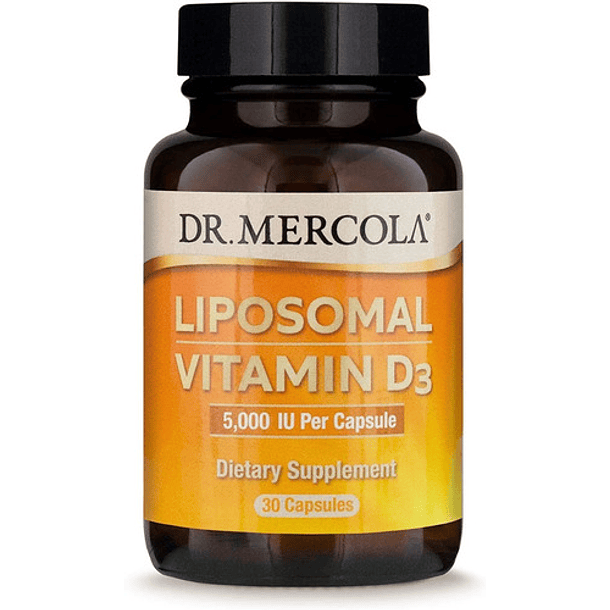 Dr. Mercola, Vitamina D3 Liposomal, 5000 Ui, 30 Cápsulas N/a 1