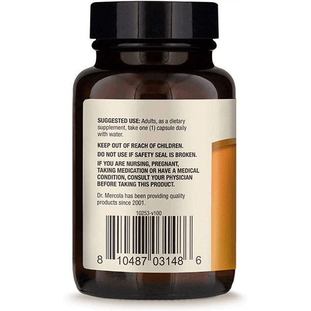 Dr. Mercola, Vitamina D3 Liposomal, 5000 Ui, 30 Cápsulas N/a 6
