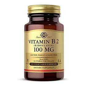 Solgar -vitamina B2 (riboflavina) 100mg 100 Caps 