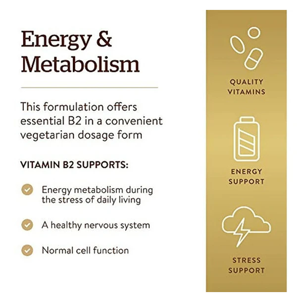 Solgar -vitamina B2 (riboflavina) 100mg 100 Caps  4