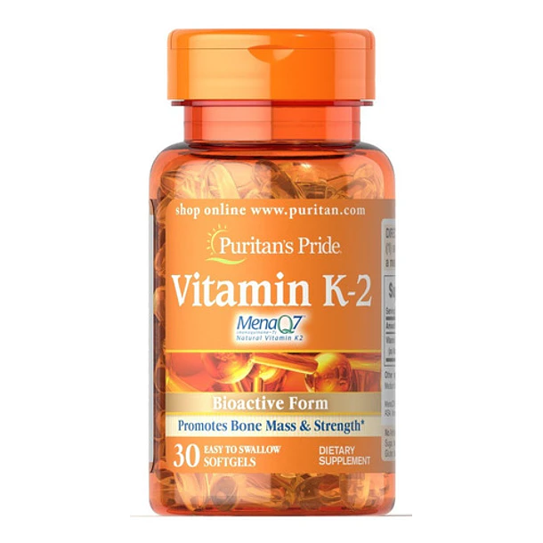 Puritan's Pride - Vitamina K2 100mcg 30 Capsulas Blandas 1
