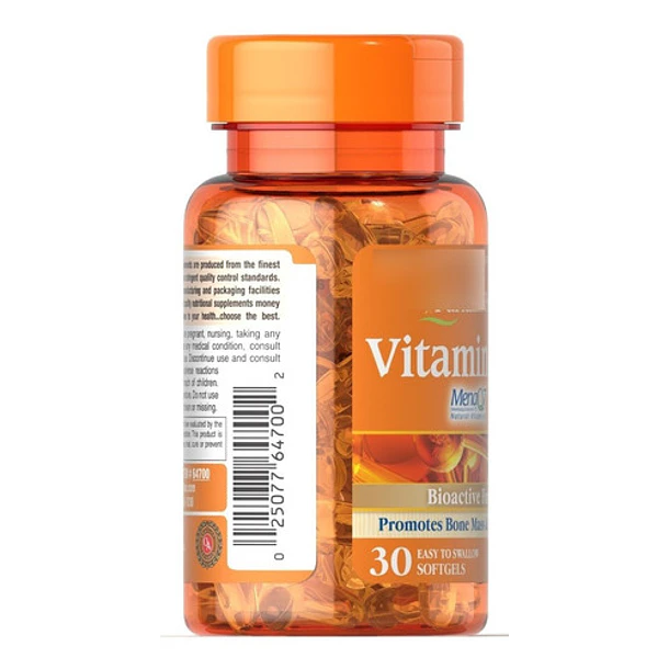 Puritan's Pride - Vitamina K2 100mcg 30 Capsulas Blandas 2