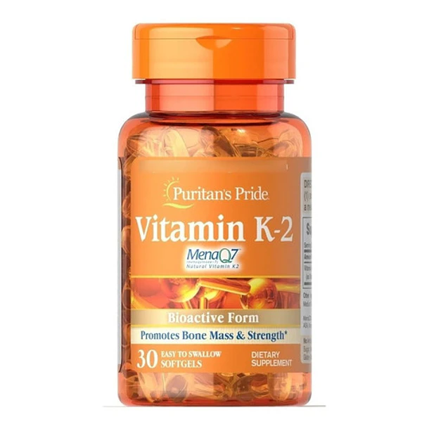 Puritan's Pride - Vitamina K2 100mcg 30 Capsulas Blandas 4