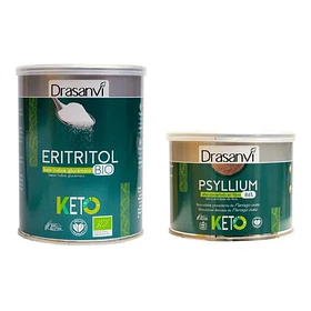 Dransanvi - Pack Keto Eritritol 500 Gr + Psyllium 200 Gr