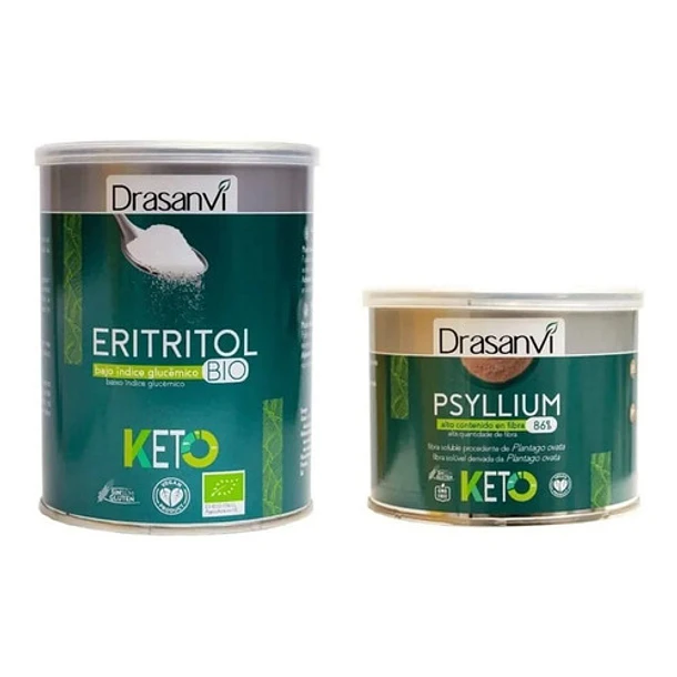 Dransanvi - Pack Keto Eritritol 500 Gr + Psyllium 200 Gr 1