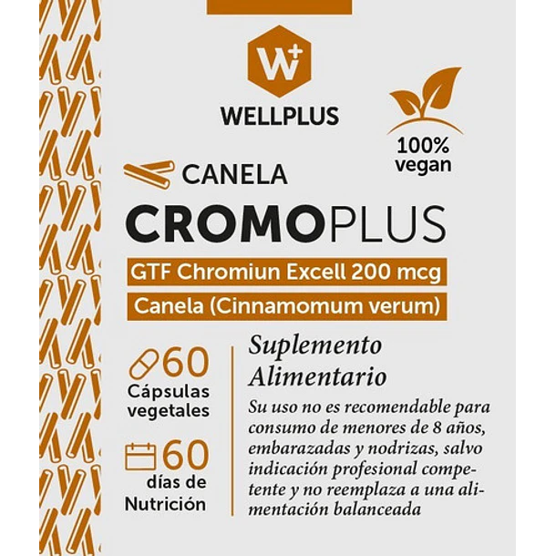 Wellplus - Cromo Plus 60 Caps 3