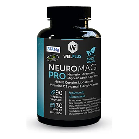 Suplemento En Cápsulas Wellplus Neuromag Pro 90 Cápsulas