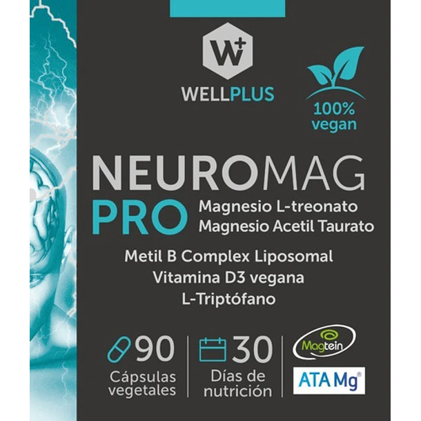 Suplemento En Cápsulas Wellplus Neuromag Pro 90 Cápsulas 4